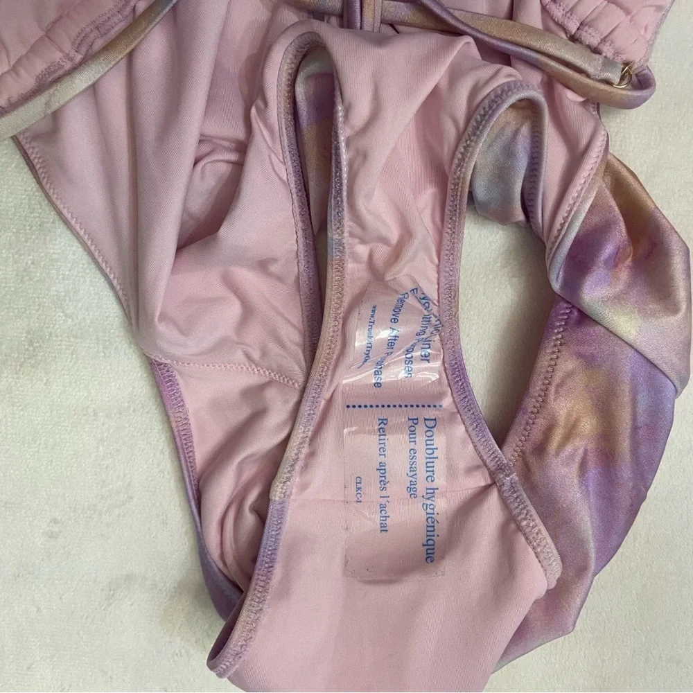 New! Victoria's Secret purple tie dye One Piece Swimsuit 3833
